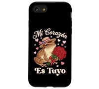 Mi Corazón ES Tuyo Coquí Grenouille avec Roses Boricua Valentine Coque pour iPhone SE (2020) / 7/8