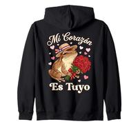 Mi Corazón ES Tuyo Coquí Grenouille avec Roses Boricua Valentine Sweat à Capuche