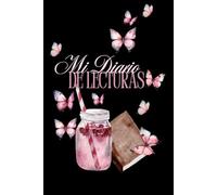 Mi diario de lecturas: Cuaderno de 100 páginas en blanco con diseño de mariposas. Libreta organizador de libros leídos, prestados. Lista de deseos. ... lectores. Anotador para reseñas de libros