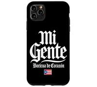 Mi Gente Boricua de Corazón Drapeau de Porto Rico Imprimé Blanc Coque pour iPhone 11 Pro Max