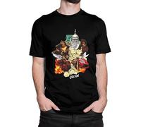 Mi-Go-S Culture Men's Tees Round Neck Fashion Short Sleeve T-Shirt Black S