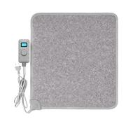 Mi-Heat Carbon Feet Tapis Chauffant Infrarouge (55x50cm) - Tapis de Sol Électrique avec Variateur, Puissant env. 55°C - Surface PVC compatible avec Chaussures, Gris