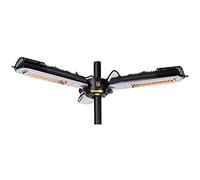 Mi-Heat Chauffage de parasol 2000 W Chauffage infrarouge pour terrasse - Parasol chauffant or 16 m² - 3 niveaux de puissance - Protection anti-inclinaison - Modern et élégant