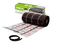 Mi-Heat Kit de chauffage au sol électrique 200 W/m² 12,0 m² - Tapis chauffant au sol - Double technologie Échelle chauffante Utilisation universelle tous les revêtements de sol Masse d'équilibrage du