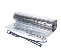 Mi-Heat Tapis chauffant en aluminium de 6 m² - Chauffage au sol électrique pour pose flottante sous parquet stratifié - Tissu textile en aluminium pour une répartition uniforme de la chaleur