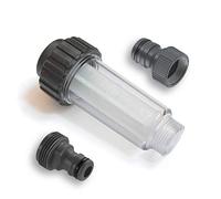 MI:KA:FI Filtre à eau avec raccords enfichables | pour nettoyeur haute pression, pompe de jardin, arrosage de jardin, camping-car | connexion 3/4 pouce | compatible avec Kärcher 4.730-059.0