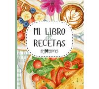 Mi libro de recetas: para completar con recetas de cocina propias