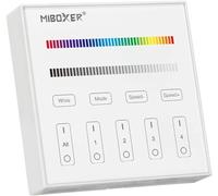 Mi.Light B3 Wireless 2.4Ghz 4 Zones Rgb/Rgbw Rf Intelligente Du Mur Groupe 2Pcs Alimenté Par Piles Aaa Travaille Avec Milight Rgb/Rgbw Série La Toute Dernière Version, Contrôleur De Lumières, De