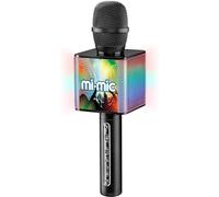 Mi-Mic Microphone karaoké pour Enfants TY6086 avec Support de téléphone et changeur de Voix, Multicolore