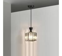MI-NI Lustres suspendus en cristal doré Compatible with îlot de cuisine, carrés, modernes, réglables, noirs, petits,suspension cuisine moderne