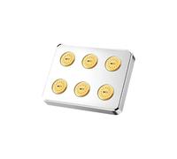 Mi-ni-Surround - pomme de douche pressurisée à 360 °, grande pomme de douche à effet de pluie, accessoires de salle de bains(Sliver)