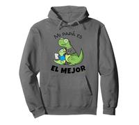 Mi Papa Es El Mejor Papa Mignon Papa Espagnol Dinosaure Fête des Pères Sweat à Capuche