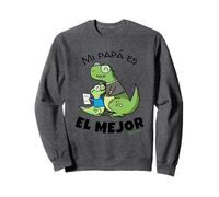 Mi Papa Es El Mejor Papa Mignon Papa Espagnol Dinosaure Fête des Pères Sweatshirt