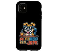 Mi Perro ES El Jefe Citation Humoristique pour Amoureux des Chiens espagnols Coque pour iPhone 11