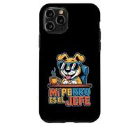Mi Perro ES El Jefe Citation Humoristique pour Amoureux des Chiens espagnols Coque pour iPhone 11 Pro
