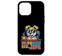 Mi Perro ES El Jefe Citation Humoristique pour Amoureux des Chiens espagnols Coque pour iPhone 12 Pro Max