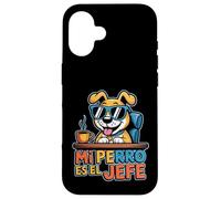 Mi Perro ES El Jefe Citation Humoristique pour Amoureux des Chiens espagnols Coque pour iPhone 16