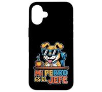 Mi Perro ES El Jefe Citation Humoristique pour Amoureux des Chiens espagnols Coque pour iPhone 16 Plus