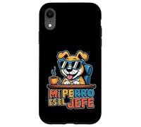 Mi Perro ES El Jefe Citation Humoristique pour Amoureux des Chiens espagnols Coque pour iPhone XR