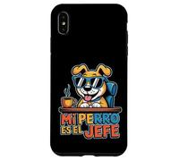 Mi Perro ES El Jefe Citation Humoristique pour Amoureux des Chiens espagnols Coque pour iPhone XS Max
