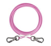 Mi pupjoy Câble d'attache pour chien de 3,5/6,1 m/9,2/15,2 m - Laisse de cour à l'extérieur pour animaux de compagnie de petite et moyenne taille pesant jusqu'à 27,2 kg - Attache de couloir pour