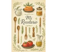 Mi Recetario de cocina para escribir | Libreta para escribir recetas de cocina