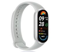 Mi Smart Band 9 Montre Connectée, Smartwatch Ecran AMOLED 1,64" Traceur Sportif, 233 mAh,150+ Modes Sport, BT5,4 Bracelet d'Activité Physique, Moniteur de Fréquence Cardiaque,Sommeil,Stress,Argenté