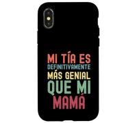 MI TÍA ES DEFINITIVAMENTE MÁS Genial Que MI MAMÁ Coque pour iPhone X/XS