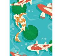米字格 米格本 Mi Zi Ge / Mi Ge Ben Chinese Writing Practice Notebook: Calligraphy Paper for Learning Mandarin and Cantonese Koi Painting Large Grid