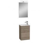 Mia ensemble meuble 39x61x28 cm avec miroir, lavabo et éclairage LED, Cordoba (MIASET40C)