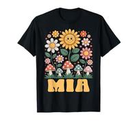 MIA Fête des Mères Floral Tournesol Champignon Style T-Shirt