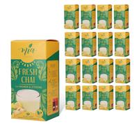 MIA Fresh Chai Gingembre et thé au lait en poudre, lot de 16 x (10 bâtonnets x 25 g), préparation facile, soluble, 160 tasses, emballage de conservation