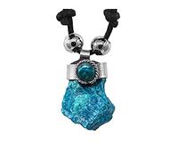 Mia Jewel Shop premières Naturelles Pendentif Pierre Collier, Teal Chrysocolla, Taille Unique