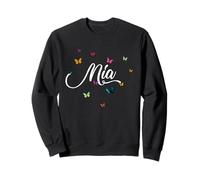 MIA - Joli prénom de Fille avec des Papillons colorés Sweatshirt