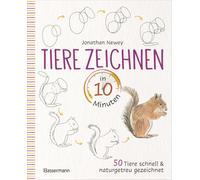 Mia Kessler Jon Tiere zeichnen in 10 Minuten. 50 Tiere schnell und natur (Poche)