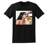 Mia Khalifa Action Movie Star Graphic Printed T-Shirt Fashion Mens Black Tee M