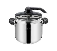 Lagostina Autocuiseur Mia 7 L 22 cm Induction Inox Gris Panier vapeur