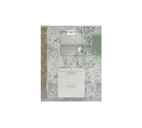 mia meuble 59x61x39,5 cm pour salle de bain avec miroir, lavabo et éclairage led, blanc brillant (miaset60b)