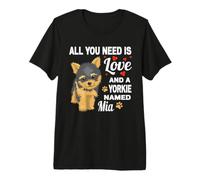 Mia Mia - Nom de Chien à mâcher pour Yorkshire Terrier T-Shirt Haut de Gamme