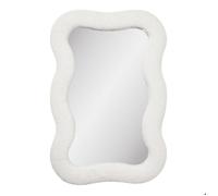 Mia miroir cadre teddy blanc.