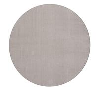 Mia’s Teppiche Taos - Tapis à Poils Courts Effet Fourrure, Ultra Doux et Lavable Jusqu’à 30°C, avec Dessous antidérapant, idéal pour Salon et Chambre, fabriqué en Turquie, Sand, 200 x 200 cm Rond