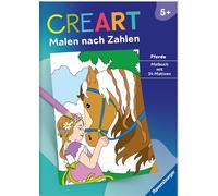 Mia Steingr&aum Ravensburger CreArt Malen nach Zahlen ab 5: Pferde, Malb (Poche)