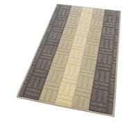 Mia Tapis de cuisine avec bordure absorbante, tissage 3D, différentes tailles et couleurs, multi-usages, aussi pour salle de bain, chambre, couloir, 100 % fabriqué en Italie 50x115 cm beige