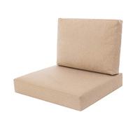 Mia Tech Coussin de jardin, pour chaise, fauteuil rotin, fauteuil jardin, coussin fauteuil rotin, coussin fauteuil jardin - Taille L, 60 x 55 x 40 cm - Beige