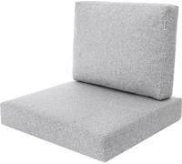 Mia Tech Set de coussins d'assise pour meubles en rotin - 2 pièces (60×55 & 55×40 cm), épaisseur 10 cm, housse amovible | PillowPrim