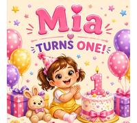 Mia Turns One!: A Personalized First Birthday Keepsake Book for a Special One-Year-Old Girl Named Mia