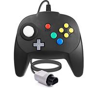 miadore Manette rétro classique N64,Plug & Play,joystick filaire compatible avec la console N64 (noire)