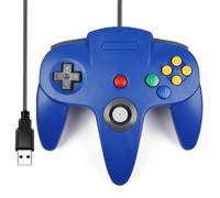 miadore Manette USB Classic N64,manette joystick Gamepad rétro N64 pour PC Windows, Mac,Raspberry Pi 3 (bleu)