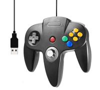 miadore Manette USB Classic N64,manette joystick Gamepad rétro N64 pour PC Windows, Mac,Raspberry Pi 3(noir)