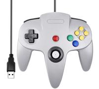 miadore Manette USB Classic N64,manette joystick Gamepad rétro N64 pour PC Windows, Mac,Raspberry Pi 3 (Gris)